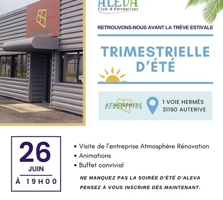 Rencontre trimestrielle avec le Club ALEVA