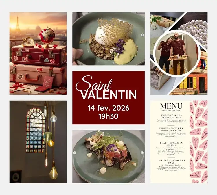 Saint Valentin 2026 au Château – Voyage culinaire